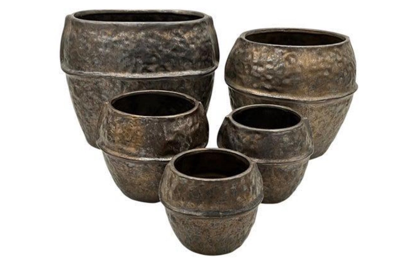 Aardewerk potten set van 5 stuks, Ophalen of Verzenden, Nieuw, Aardewerk