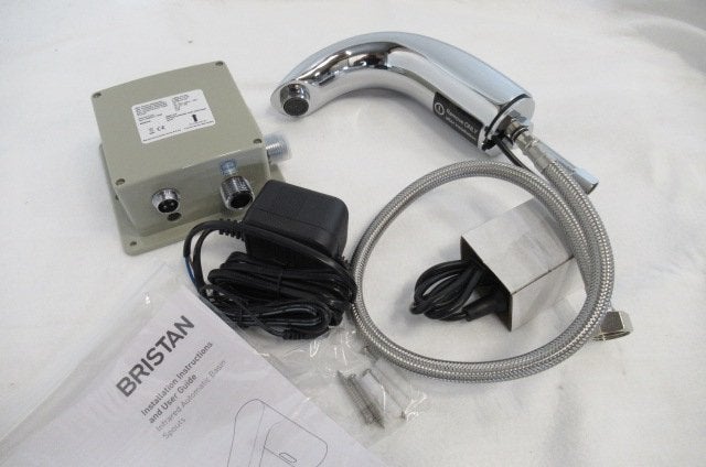 03495 Sensor kraan met infraroodtechnologie Handvrij chroom, Ophalen of Verzenden, Nieuw, Chroom, Kraan
