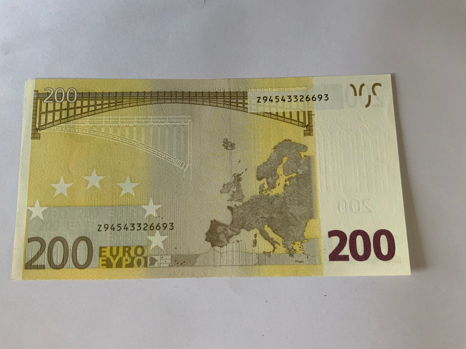 €200 biljet unc, Ophalen of Verzenden, België