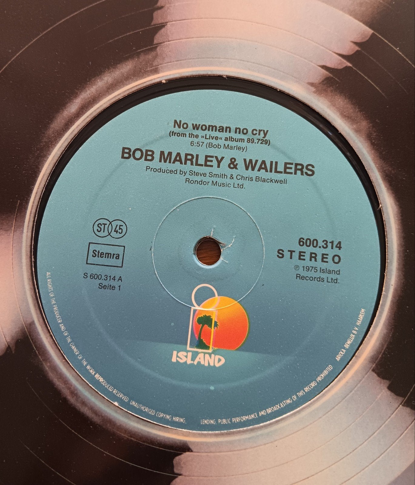 Bob Marley & The Wailers - No Woman No Cry / Get Up Stand Up, Gebruikt, Overige genres, Originele persing, Ophalen of Verzenden