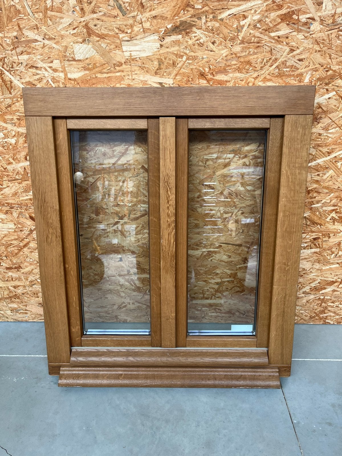 Eiken verhuisraam met dubbelglas, Ophalen, Gevelraam of Ruit, Minder dan 80 cm, 80 tot 120 cm
