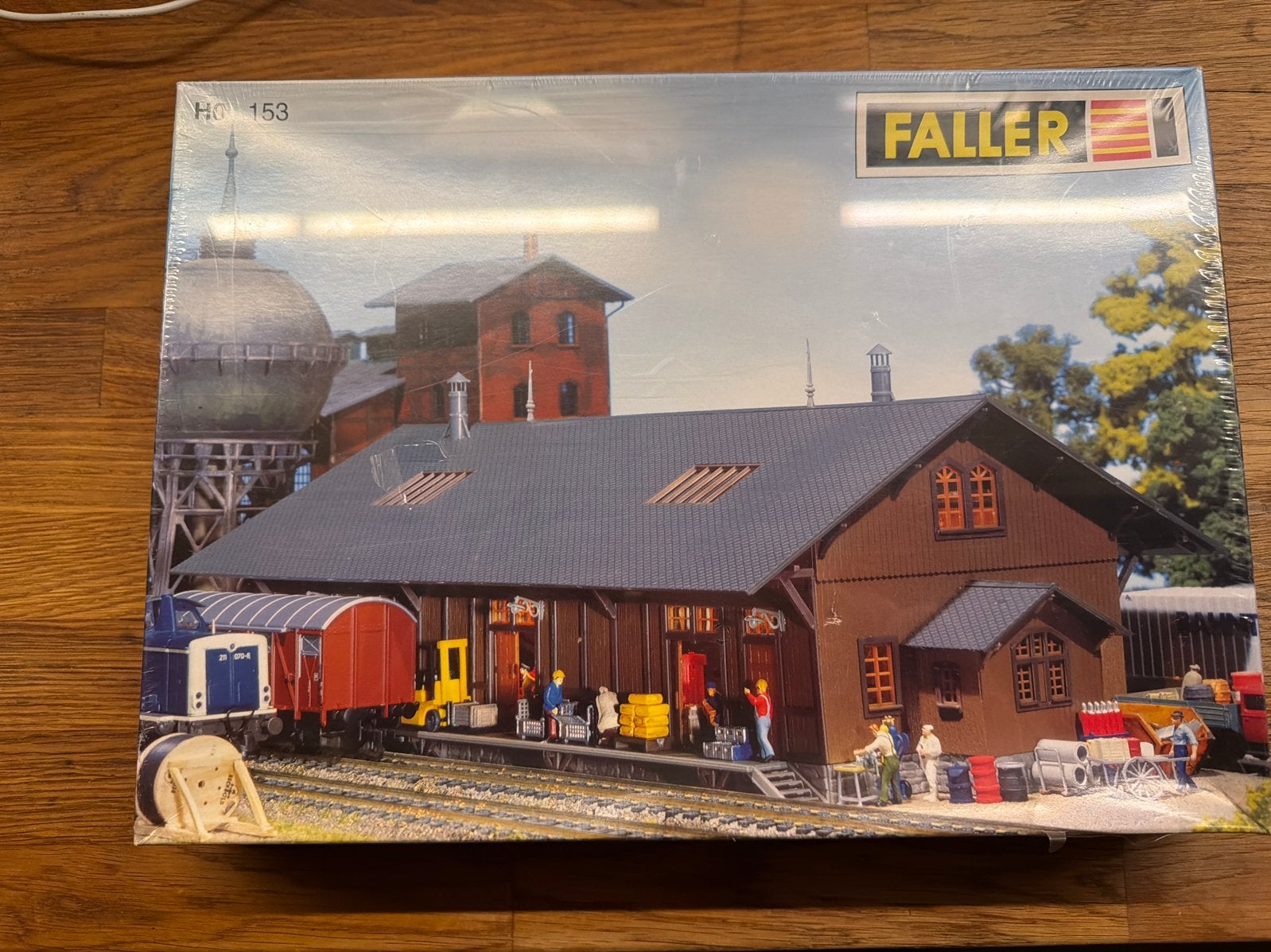 Faller H0 153 – Vintage Güterschuppen (goederenloods), Overige merken, Gelijkstroom of Wisselstroom, Brug, Tunnel of Gebouw, Nieuw