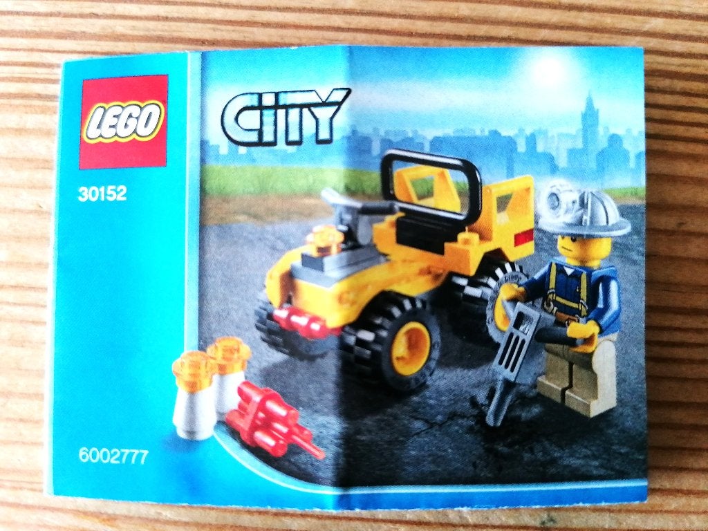 Lego City set 30152 (2012) - Mining Quad (Mijnbouw eenheid).