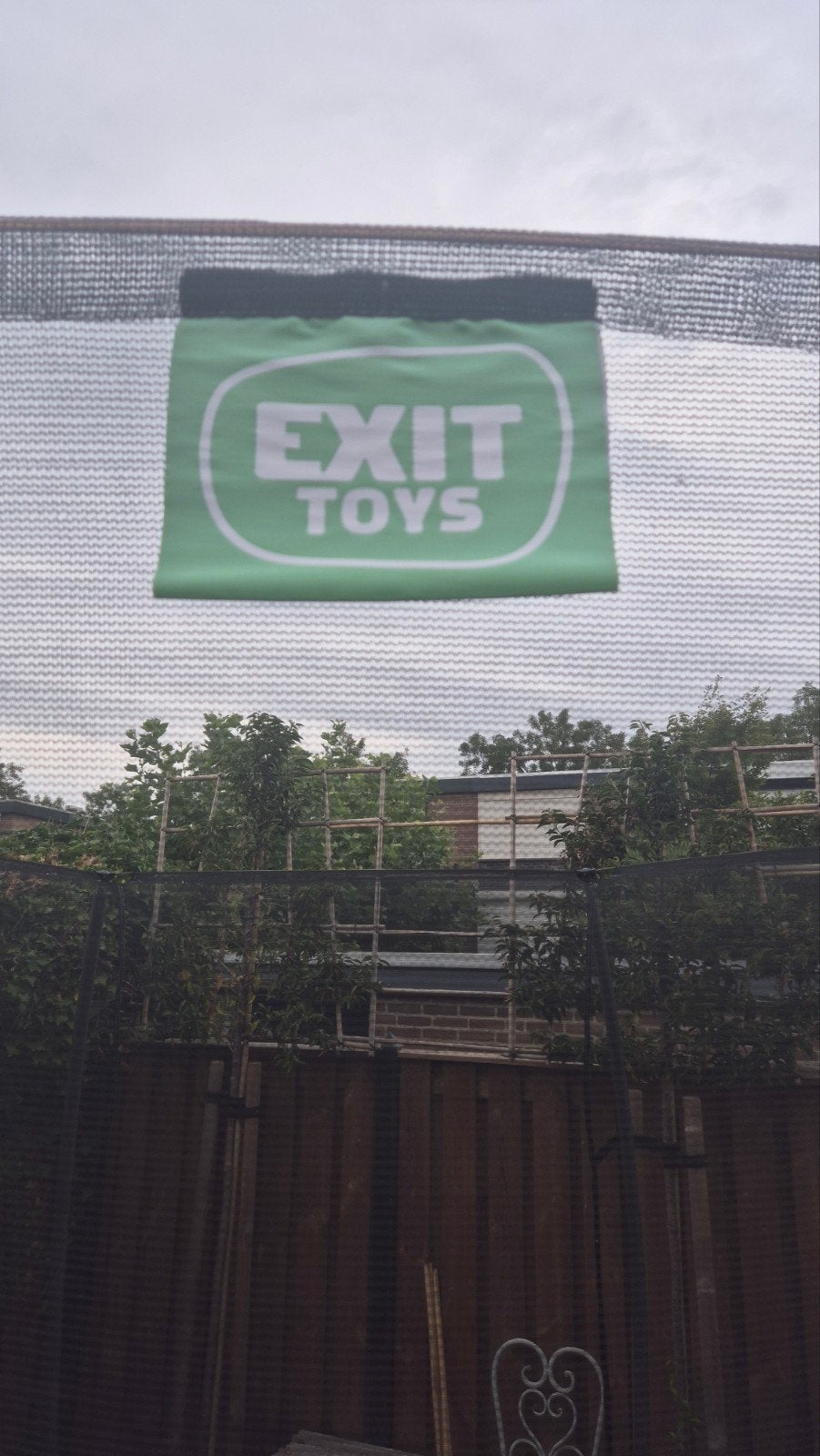Trampoline Exit Toys 3.05m met trap en veiligheidsnet, Ophalen, Zo goed als nieuw