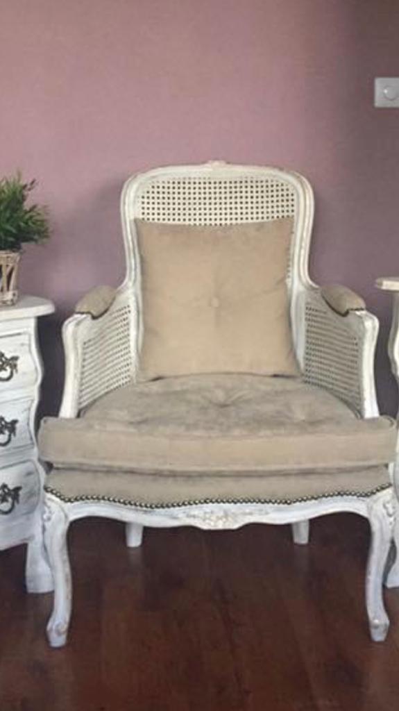 Antieke stoel op nieuw gekleed Annie Sloan, Ophalen of Verzenden