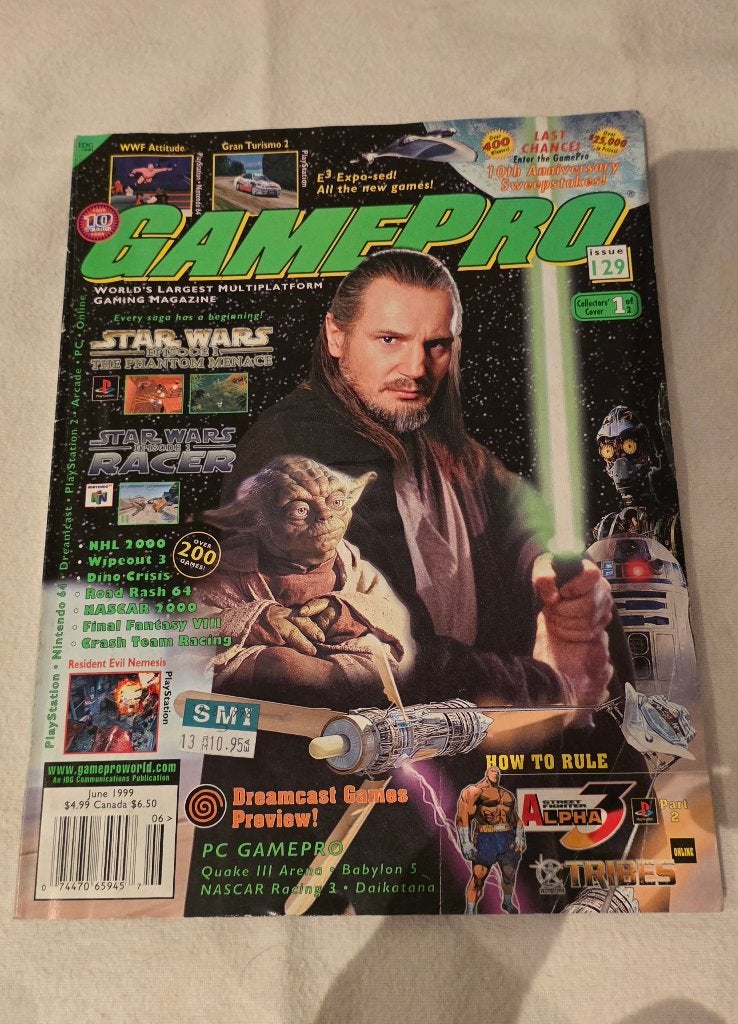 GamePro Juni1999 #129 Star Wars Episode I The Phantom Menace, Ophalen of Verzenden, Boek of Poster