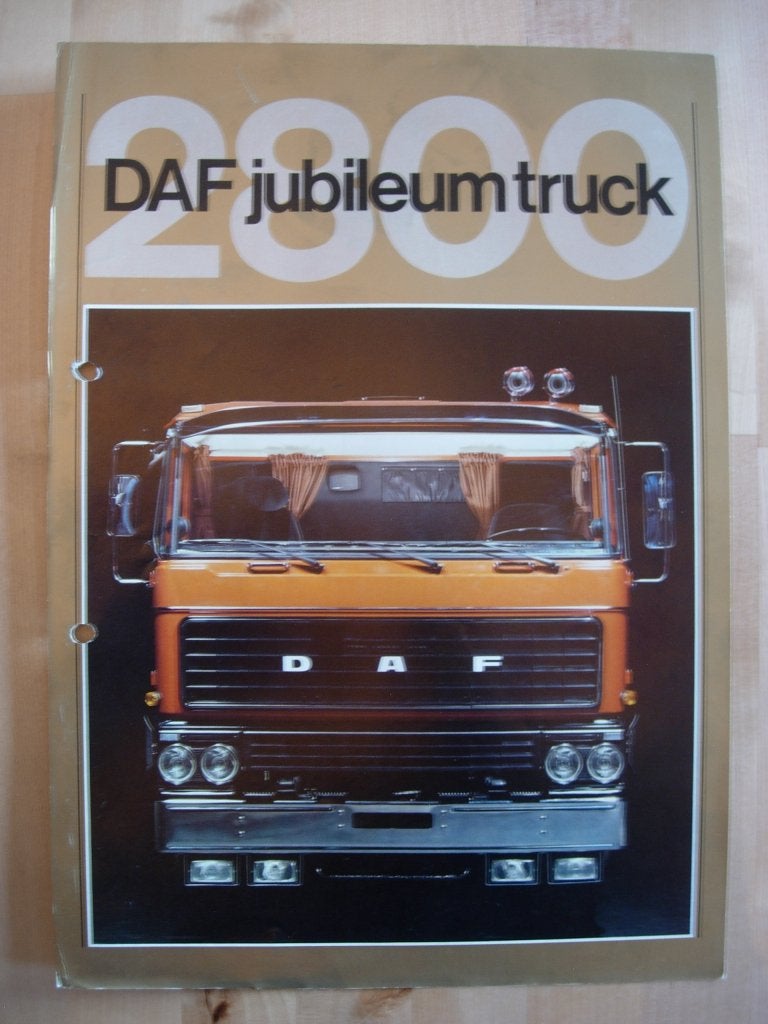 DAF 2800 Jubilee Brochure 1978 – NL - Jubileum, Boeken, Ophalen of Verzenden, Zo goed als nieuw, Overige merken, DAF