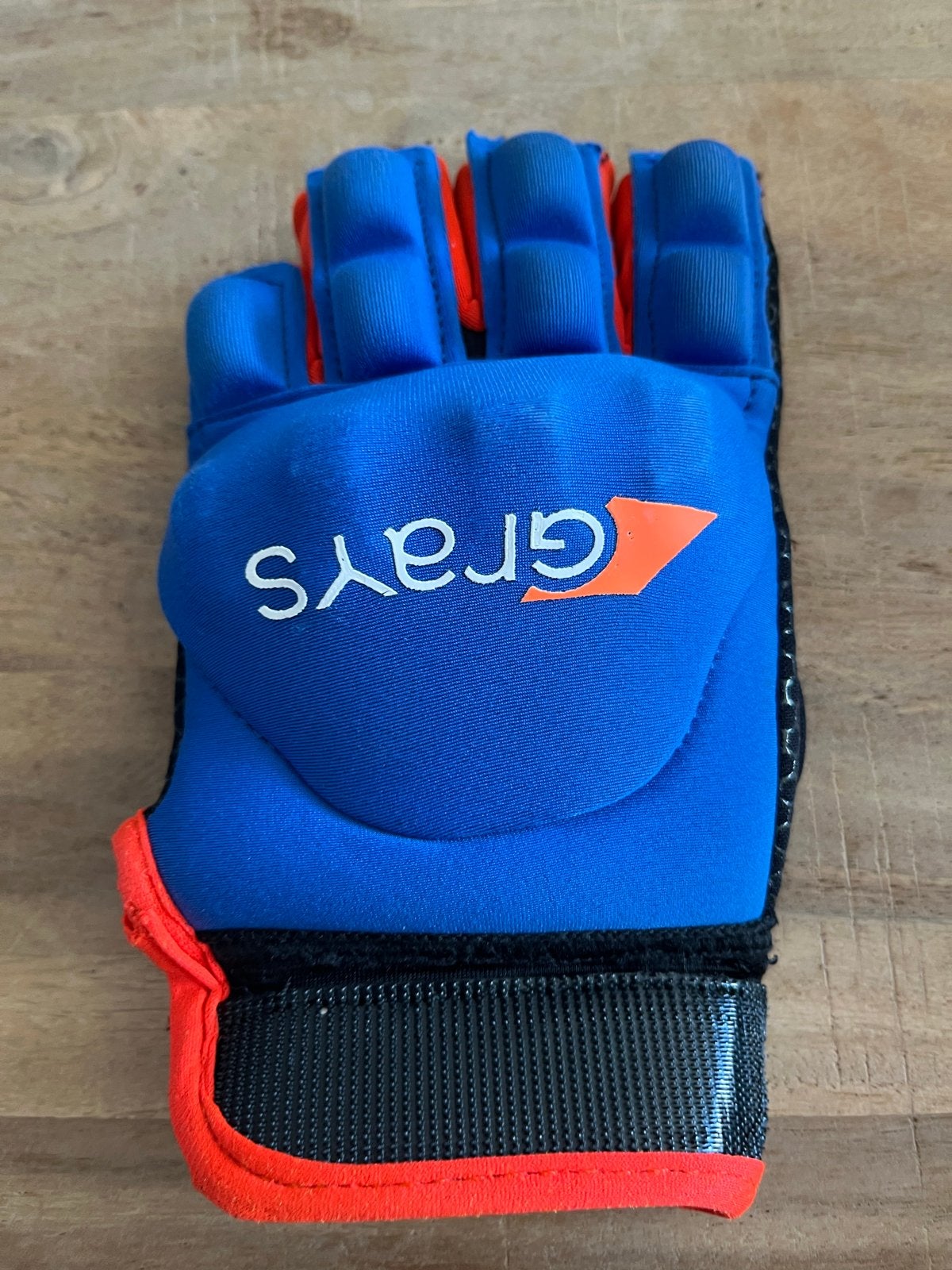 Grays hockeyhandschoen - Blauw/Oranje, Sport en Fitness, Ophalen of Verzenden, Gebruikt, Overige typen