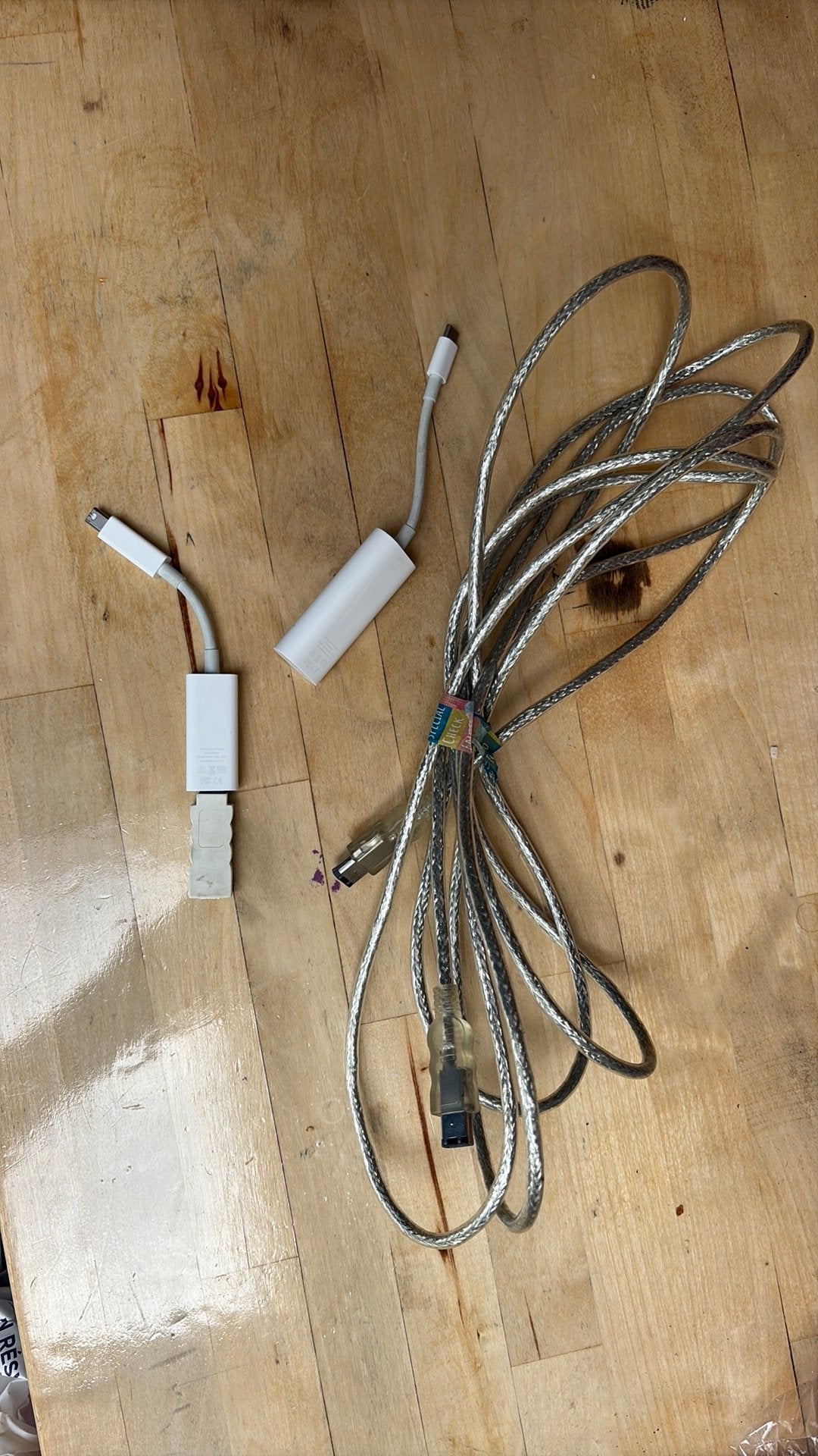 Apple FireWire 800 naar USB-C set | A1463 + A1790 | Th.bolt, Audio, Tv en Foto, Audiokabels en Televisiekabels, Ophalen of Verzenden