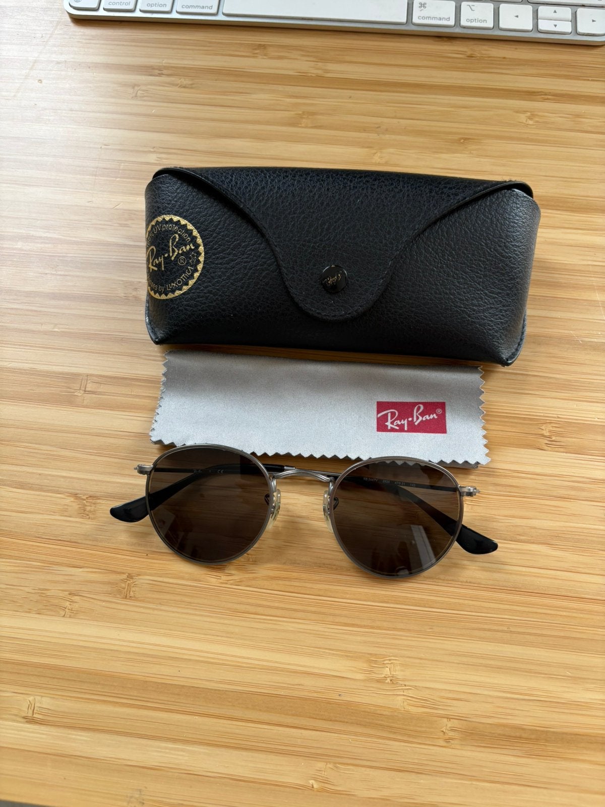Ray-Ban zonnebril (op sterkte), Ophalen of Verzenden, Zo goed als nieuw, Bruin, Ray-Ban