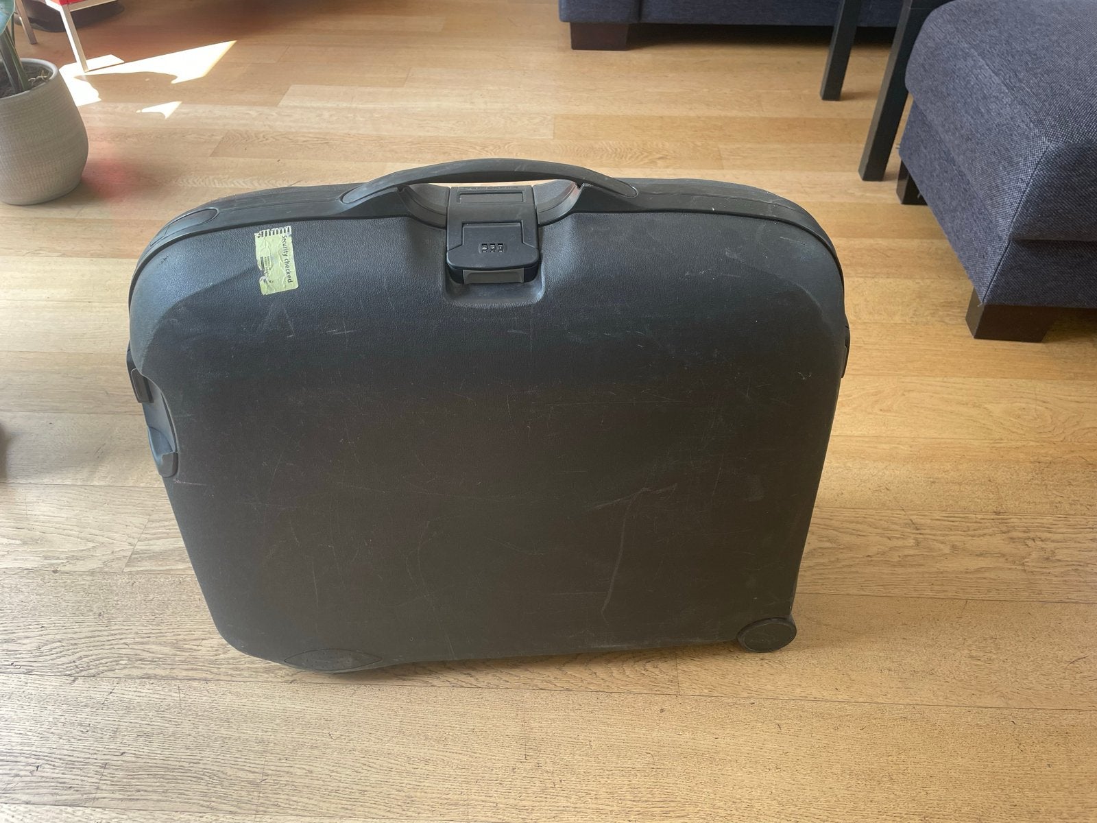 Samsonite Oyster hardcase koffer met wieltjes en slot, Gebruikt, 50 tot 60 cm, Hard kunststof, Slot