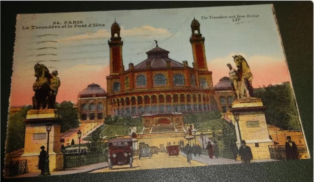 Parijs - Trocadero et le Pont d'Iene, Verzenden, 1920 tot 1940, Gelopen, Frankrijk