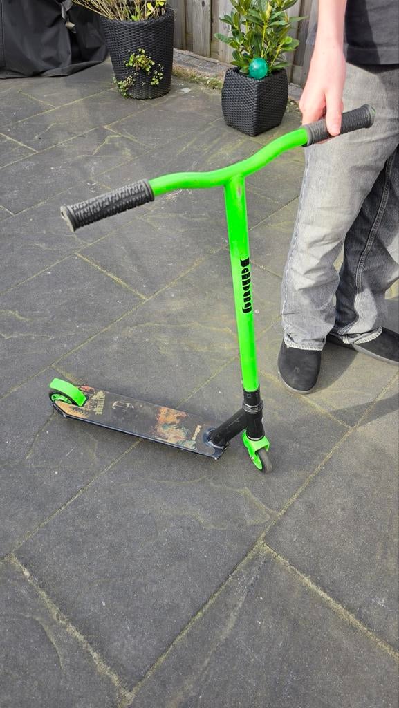JD Bug stunt step groen, Fietsen en Brommers, Steps, Ophalen, Gebruikt, Gewone step