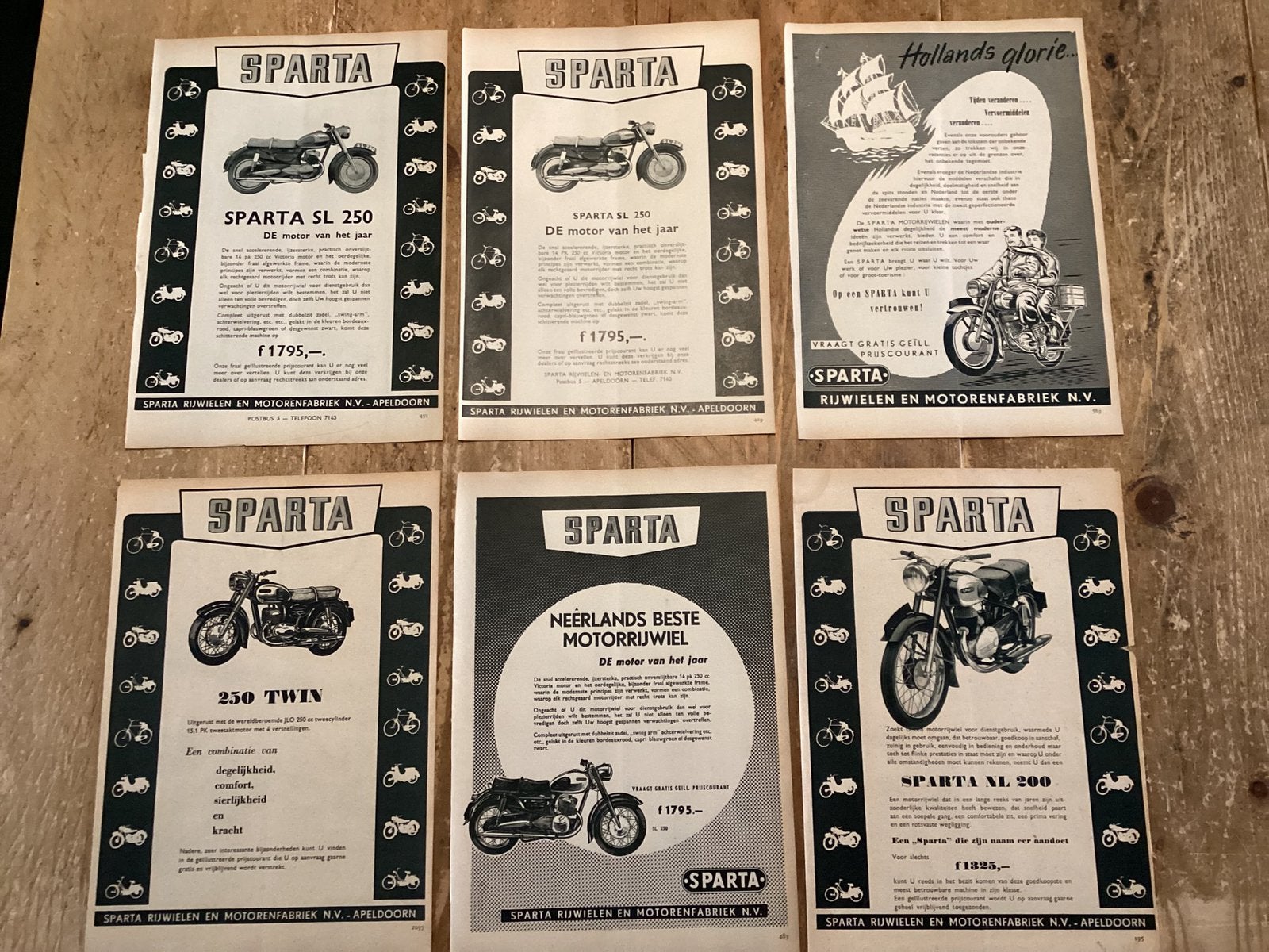 SPARTA MOTOREN jaren 50, origineel, Ophalen of Verzenden, Overige merken