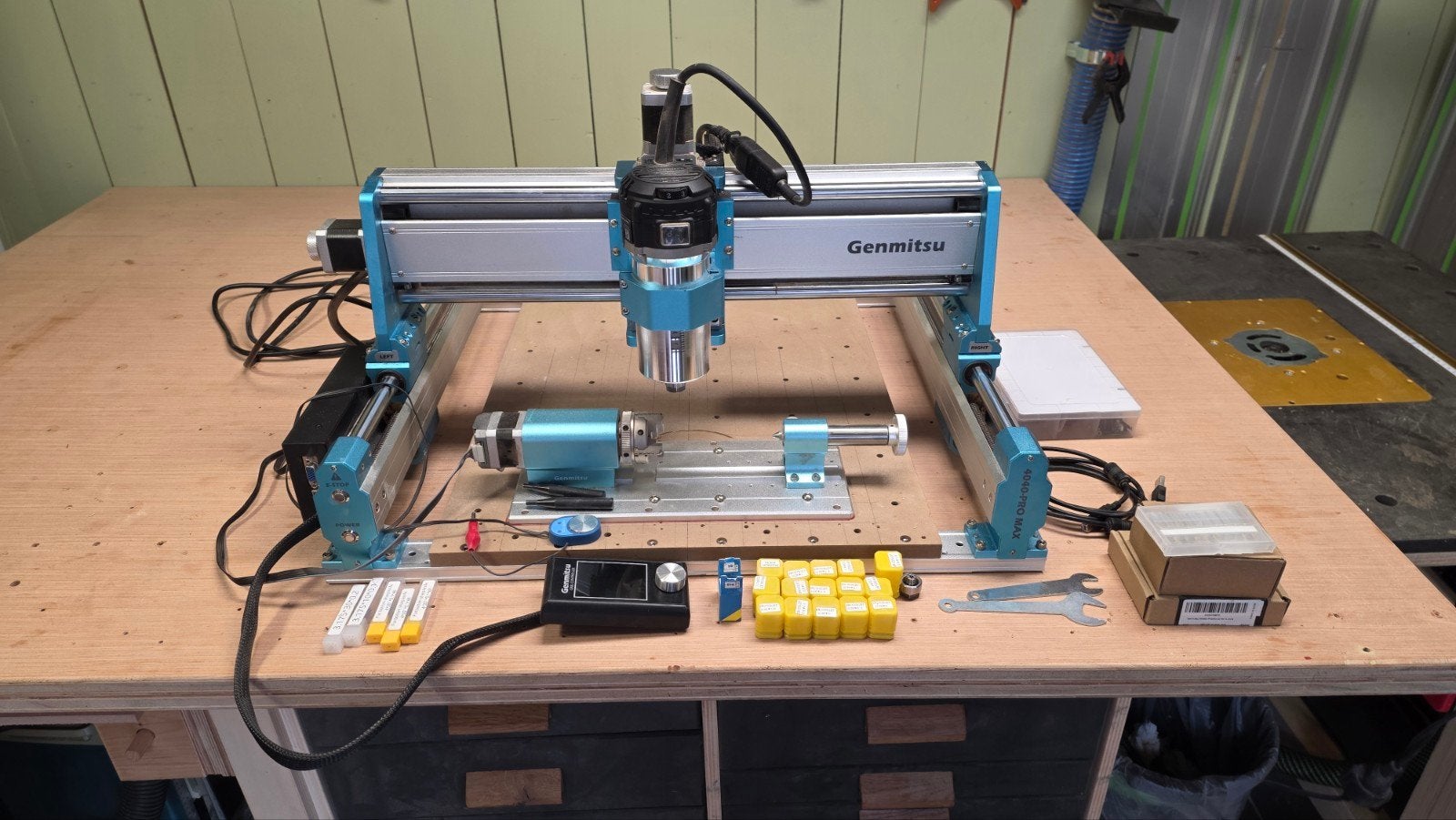 Genmitsu 4040-PRO MAX CNC Router met 4e as, Doe-het-zelf en Verbouw, Ophalen, Gebruikt, Genmitsu, Overige soorten