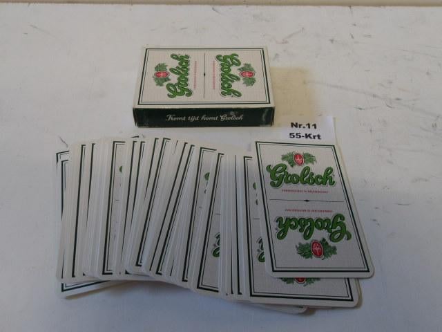 Grolsch speelkaarten (nr.11)) 55-Krt, Ophalen of Verzenden, Nieuw, Overige typen, Grolsch