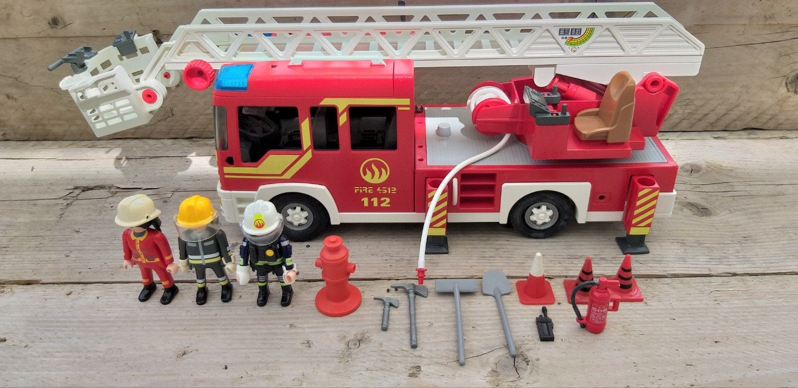 playmobil brandweer auto, Ophalen of Verzenden, Zo goed als nieuw