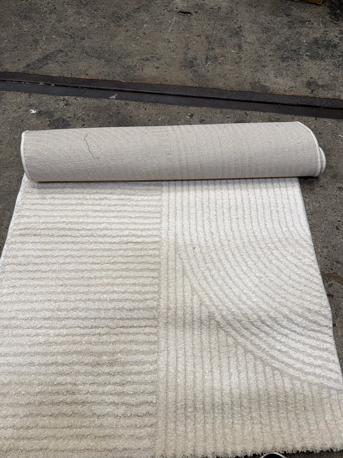 Merinos Elio Vloerkleed - Crème, 98x150 cm, 100 tot 150 cm, Zo goed als nieuw, Nvt, Crème