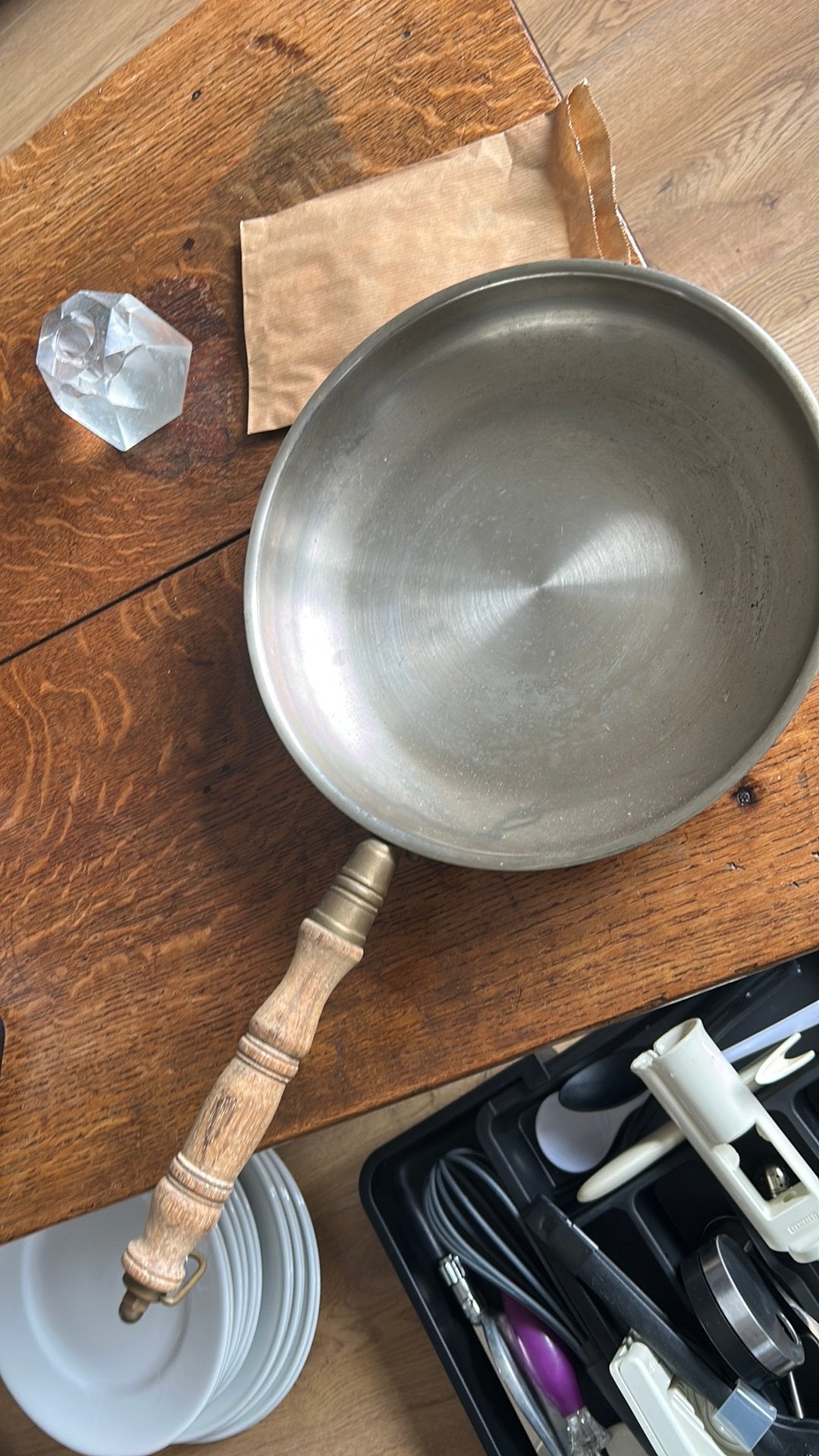 Koperen pan, Ophalen, Zo goed als nieuw, Overige materialen