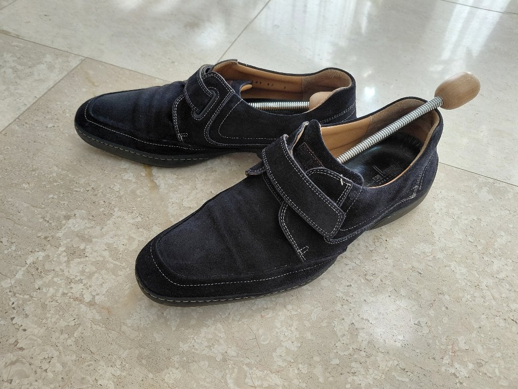 Van Bommel suede schoenen maat 9/43, Verzenden, Zo goed als nieuw, Zwart