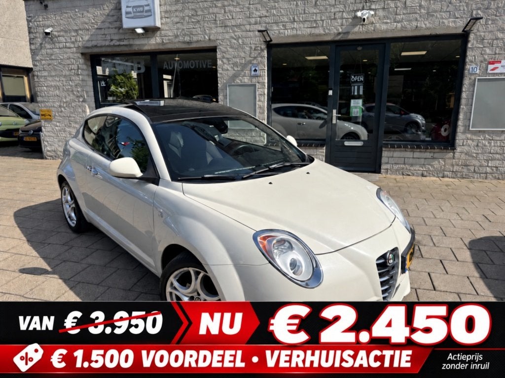 Alfa romeo MiTo 1.3 JTDm ECO | Panoramadak | NAP, Auto's, Euro 5, Gebruikt, 4 cilinders, Wit
