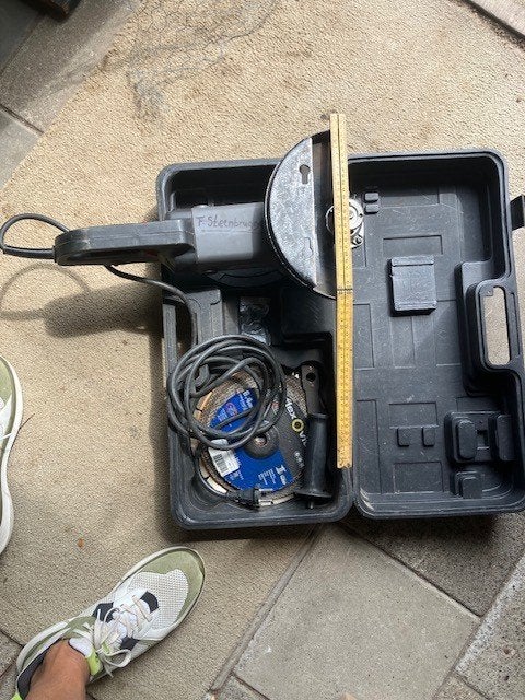 Zware dwarse slijper, Verzenden, Gebruikt, 1000 watt of meer, Haakse handslijpmachine