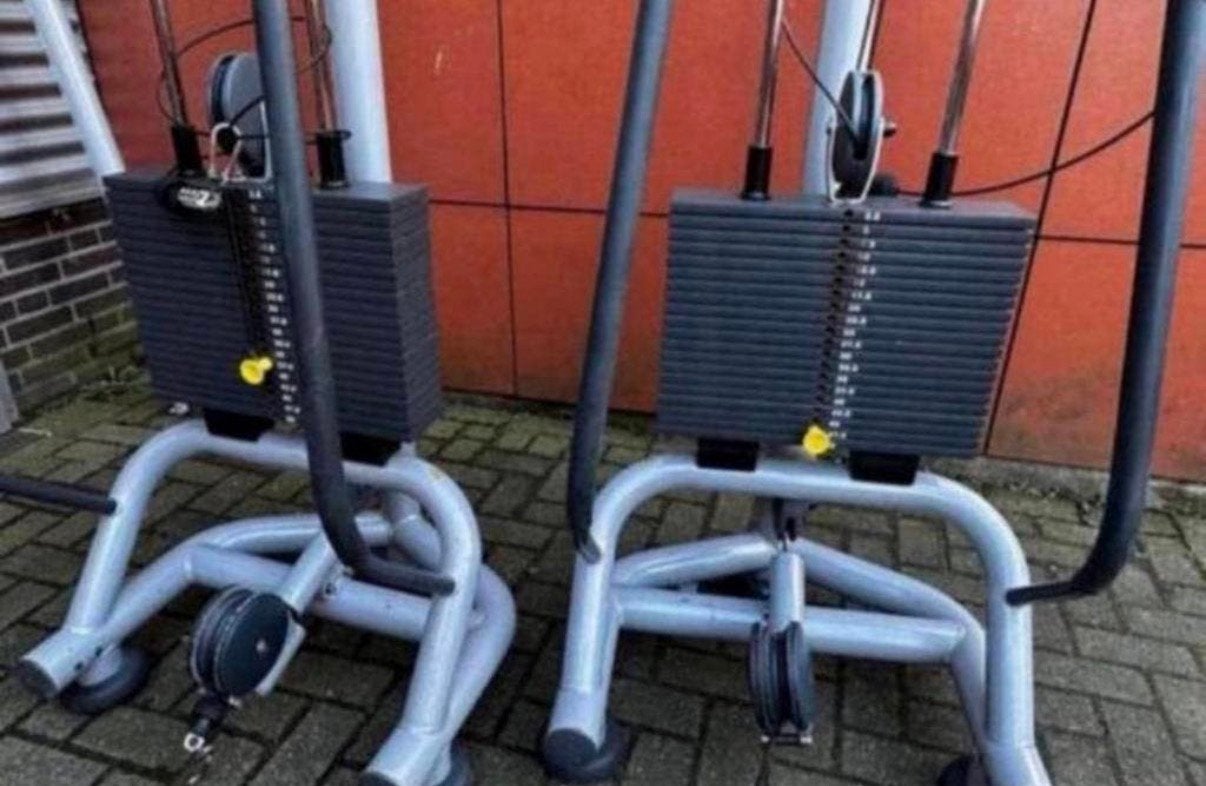 Technogym Cable Cross met 2x50kg steekgewichten, Ophalen, Gebruikt, Overige typen