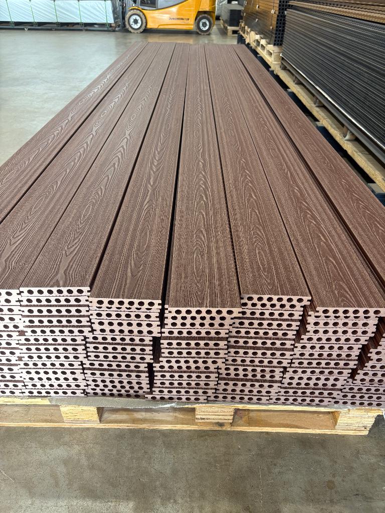 Composiet Vlonderplanken - Light Teak - Set 18x3m, Ophalen of Verzenden, Nieuw, Composiet