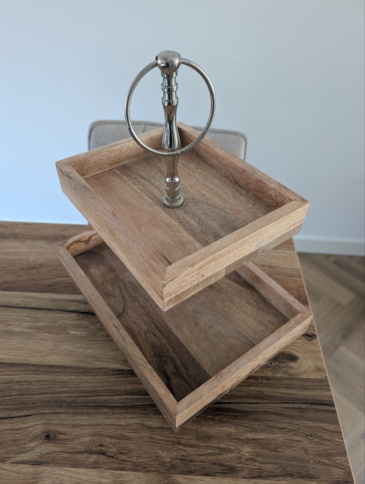 Nieuwe houten etagère van De Bosrand, Ophalen, Nieuw, Bruin, Hout