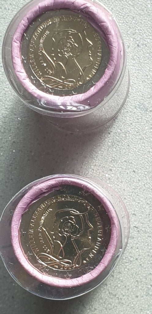 Nederland 2013  25 munten 200 jaar koningkrijk laatste rol, Ophalen of Verzenden, Overige landen, 2 euro