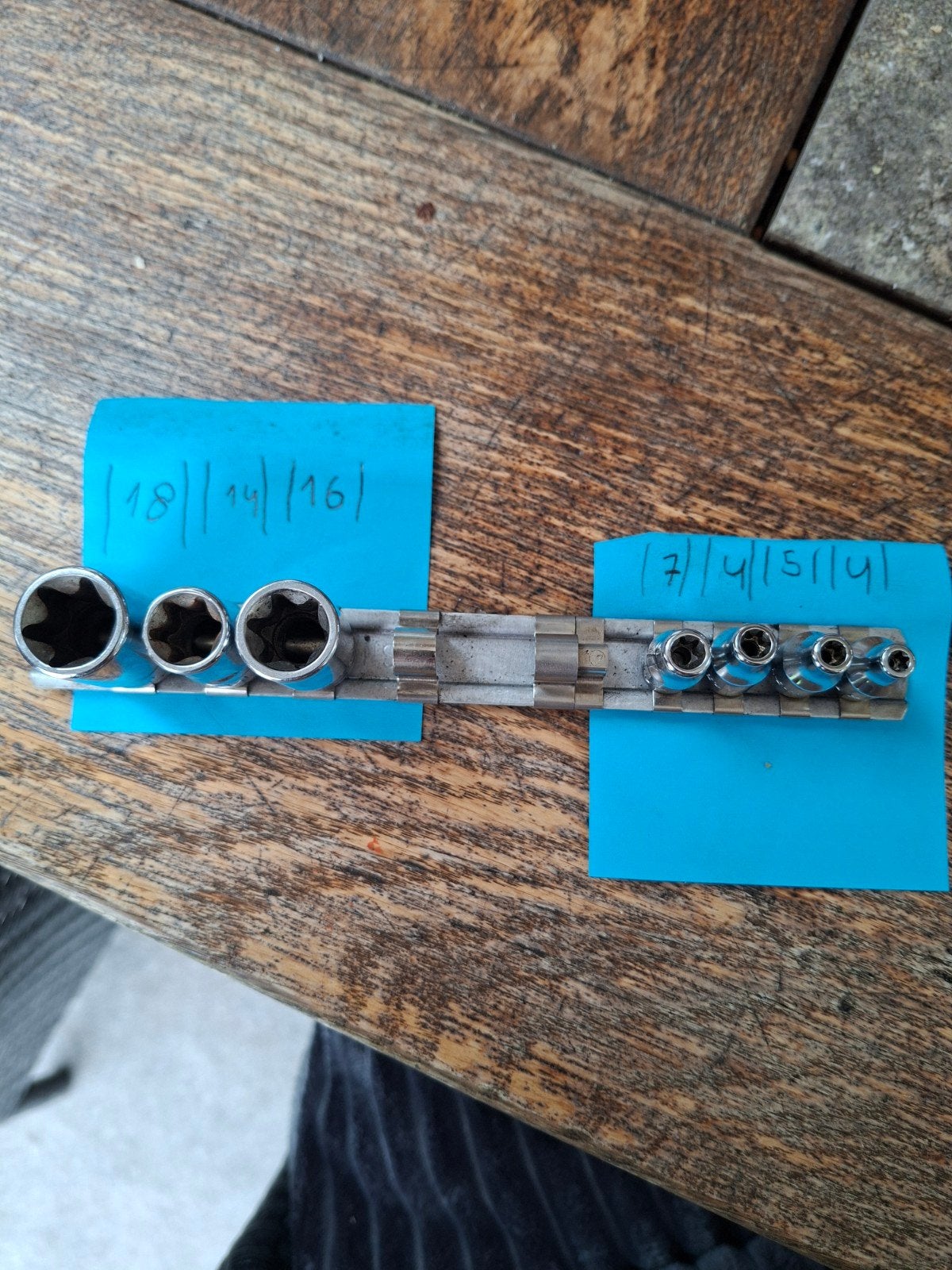 Snap-on doppenset in diverse maten, Verzenden