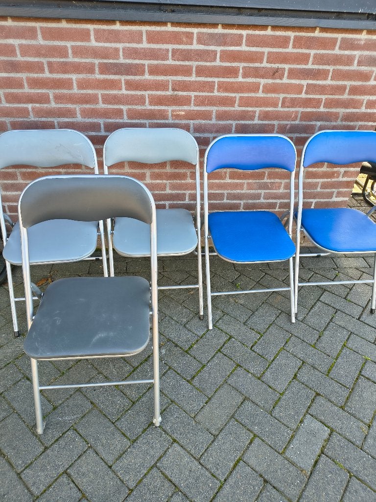 Klapstoelen 5 stuks, Ophalen, Gebruikt, Mvs, Mvs
