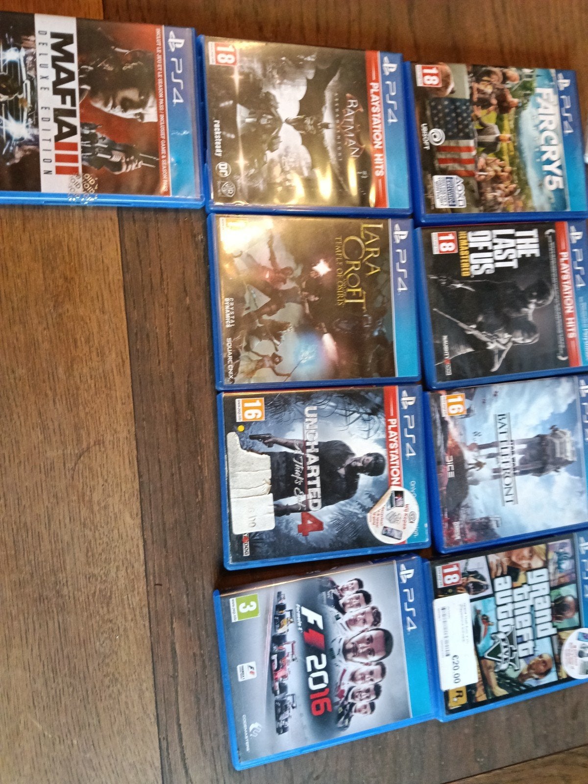 PS4 Games: Mafia III, Batman,Far Cry 5, The Last of Us, Unch, Online, Gebruikt, Vanaf 18 jaar, Overige genres