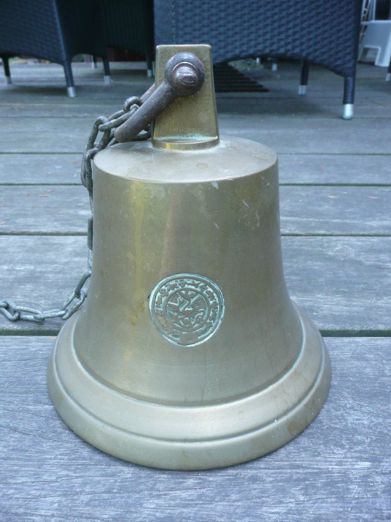 Bel of klok van brons met klepel, Ophalen, Brons