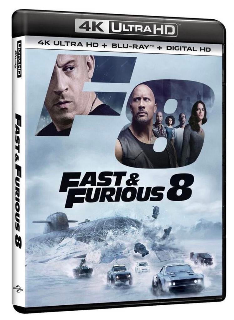 Fast & Furious 8 4K Ultra HD Blu-ray Nieuw!, Cd's en Dvd's, Blu-ray, Ophalen, Nieuw in verpakking, Actie
