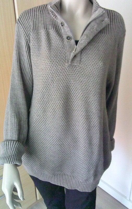 LOUIS KNITWEAR "schipperstrui" lichtbruin Maat 54, Verzenden, Gedragen, Maat 52/54 (L), Bruin