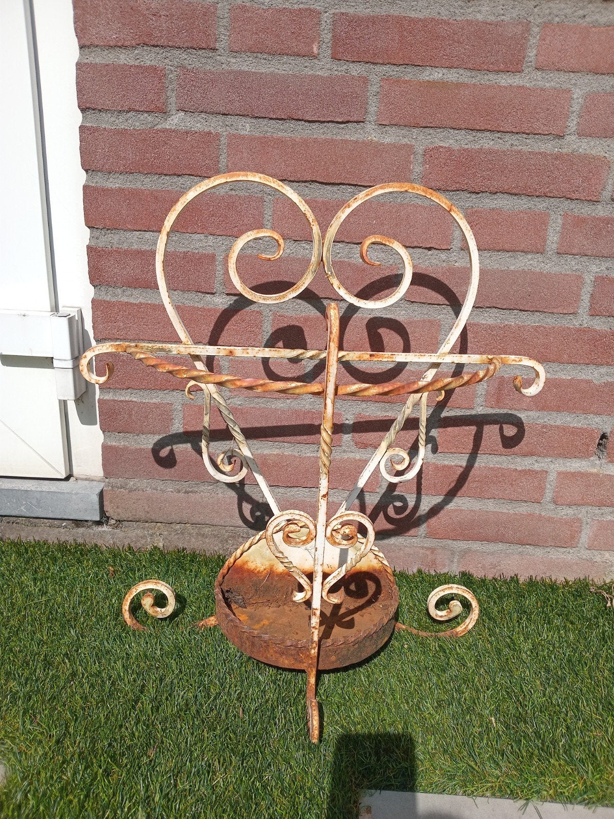 Ijzeren ruif van oude paraplubak., Tuin en Terras, Ophalen, Gebruikt