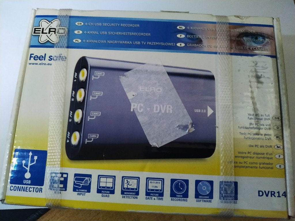 Elro DVR14 Processeur Quad avec sortie USB, Audio, Tv en Foto, Converters, Nieuw, Ophalen of Verzenden