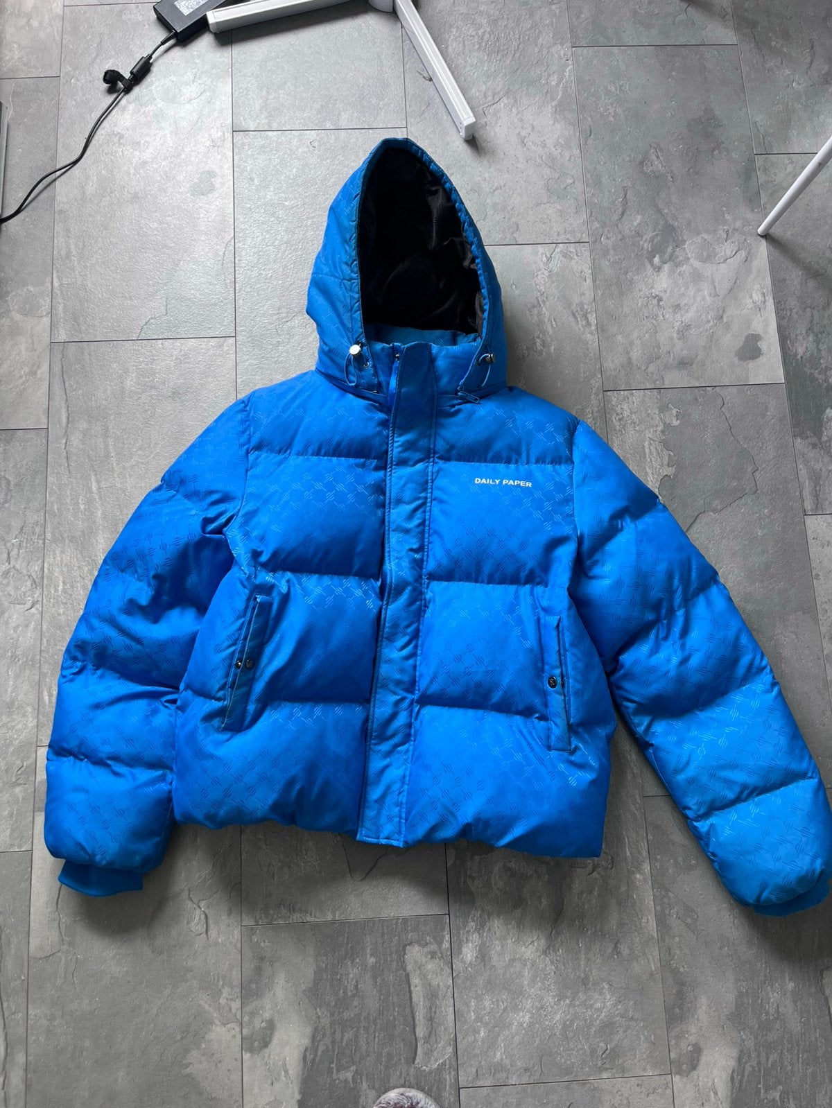 Daily Paper Puffer Jacket, Ophalen of Verzenden, Zo goed als nieuw, Maat 56/58 (XL), Blauw