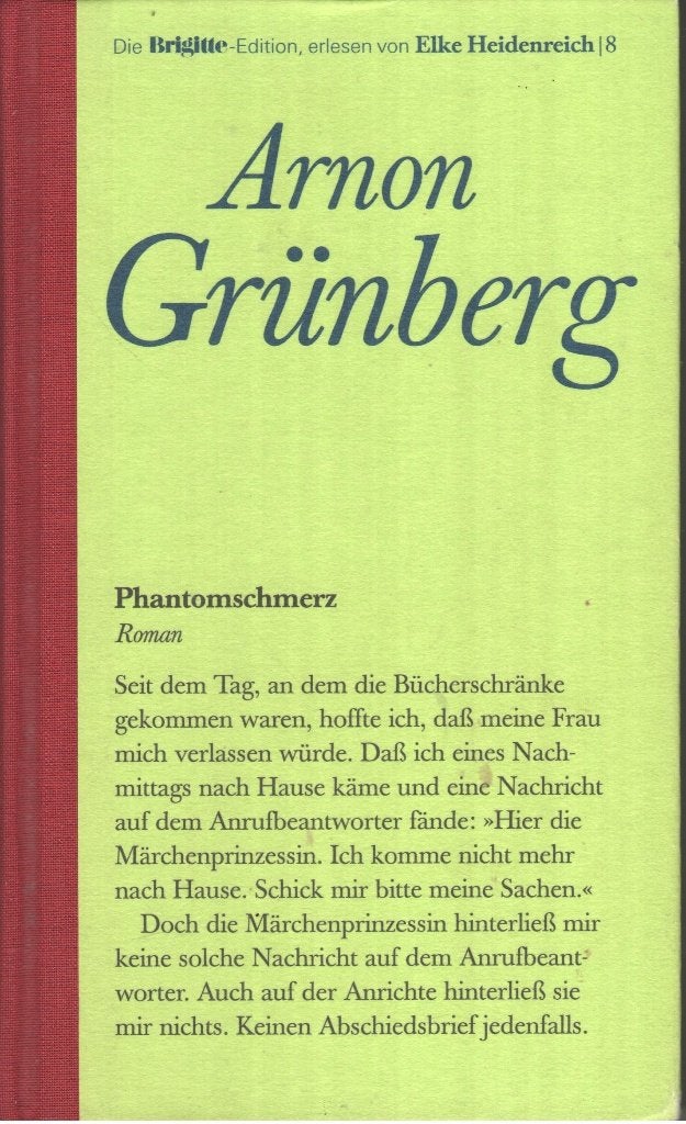 Phantomschmerz - Arnon Grünberg, Arnon Grünberg, Ophalen of Verzenden, Zo goed als nieuw, Fictie