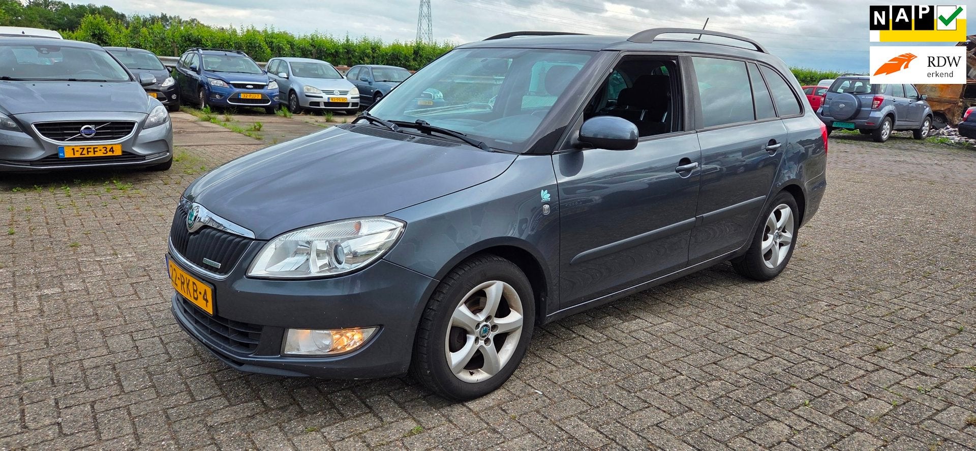 Skoda Fabia Combi 1.2 TDI Greenline Zeer netjes Airco Apk 12, Auto's, Voorwielaandrijving, Euro 5, 450 kg, Start-stop-systeem