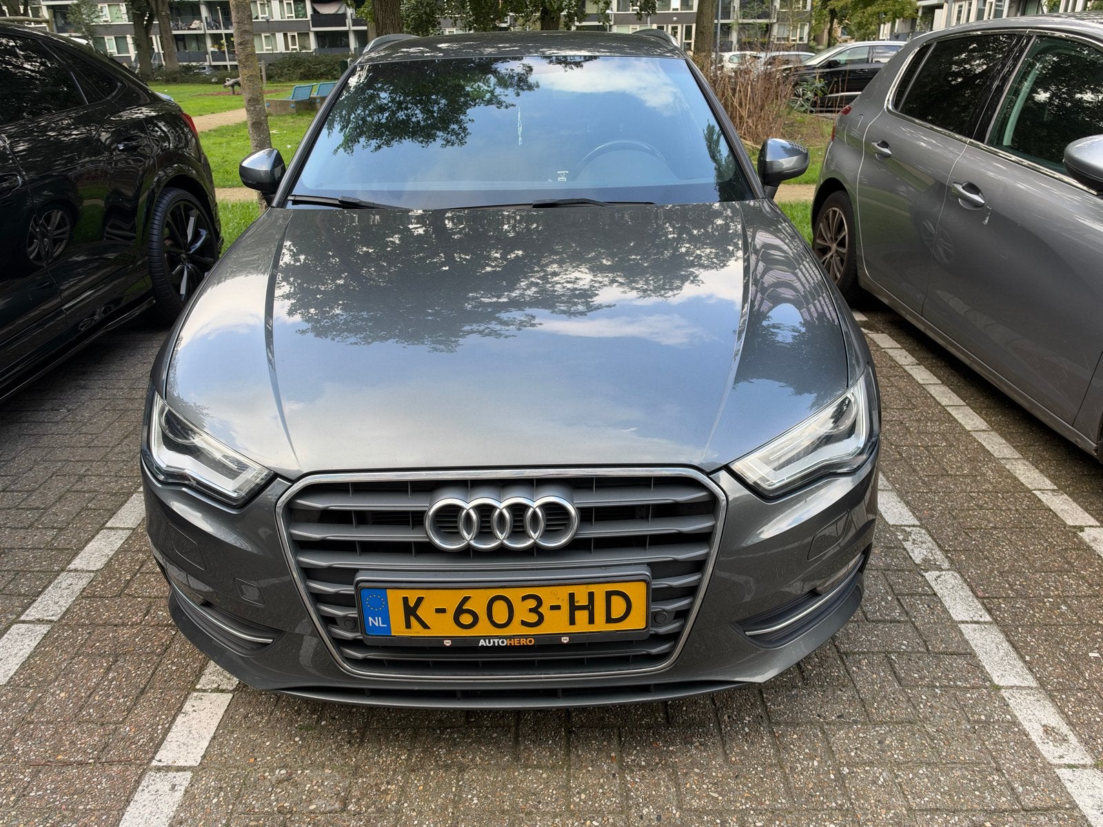 Audi A3 1.2 Tfsi 81KW SB S-tronic 2016 Grijs, Auto's, Zwart, 4 cilinders, 1175 kg, 630 kg