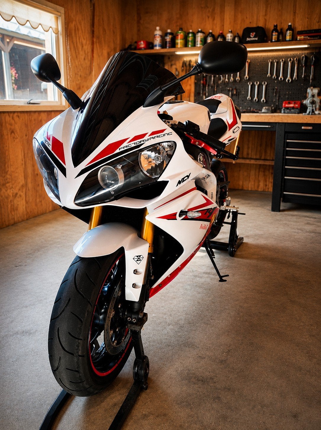 Yamaha YZF-R1 Sportmotor - Wit/Rood, Zeer Goede Staat, Motoren, Motoren | Yamaha, Sportuitlaat, 4 cilinders, Motorrijbewijs A