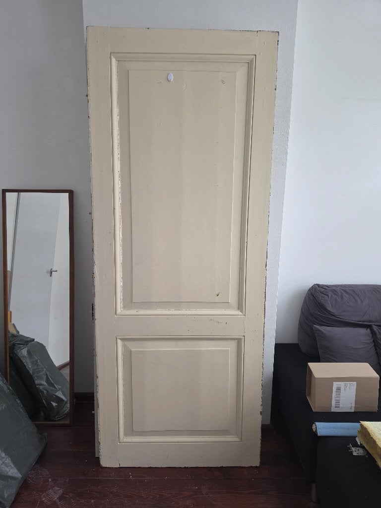Paneeldeur, branddeur, ramen, contragewichten en trapleuning, Gebruikt, Raamkozijn, Inclusief glas, 75 tot 150 cm