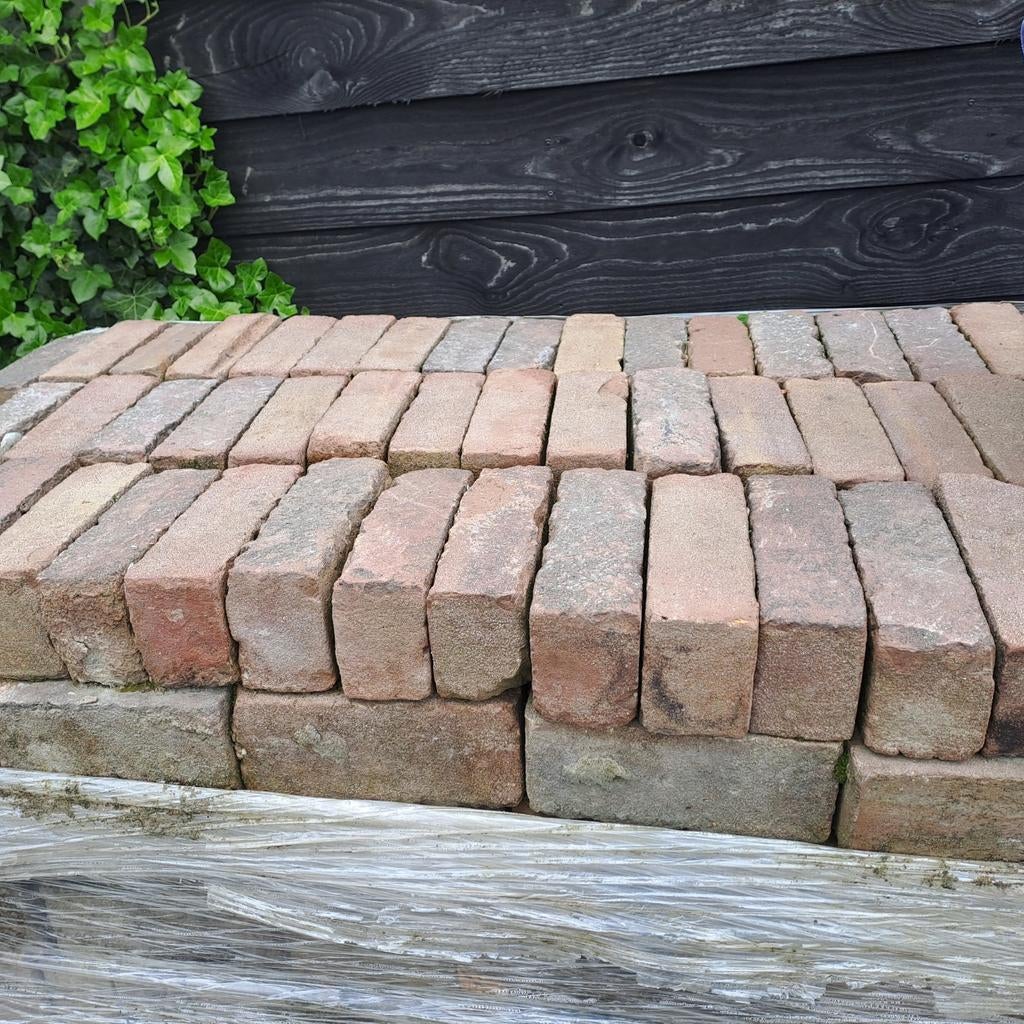 Gebakken dikformaat klinkers, ruim 10m2 op pallet, Tuin en Terras, Tegels en Klinkers, Gebruikt, Keramiek, Klinkers, Ophalen of Verzenden