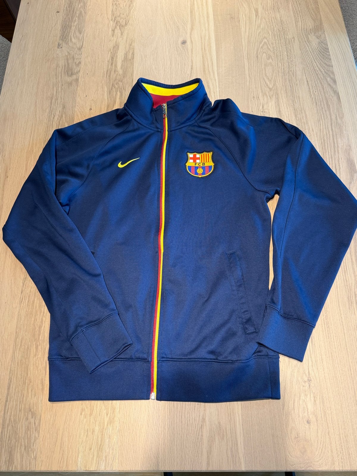 Nike FC Barcelona Vintage Track Jacket 2012 - Maat S, Meerkleurig, Ophalen of Verzenden, Voetbal, Gedragen