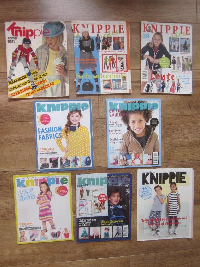 8 x Knippie zelfmaakmode tijdschriften v.a.1981-2017, Overige typen, Kind, Knippie, Ophalen of Verzenden