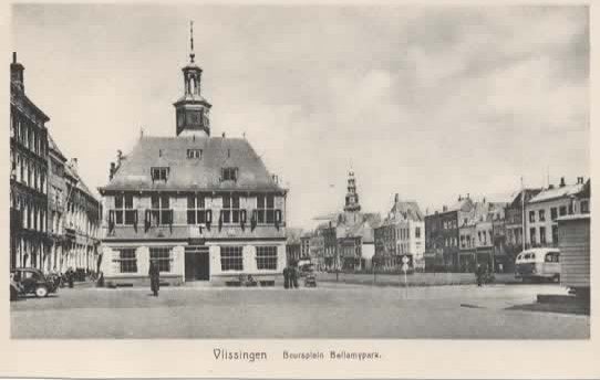 Vlissingen Beursplein Bellamypark, Verzenden, 1940 tot 1960, Ongelopen, Zeeland