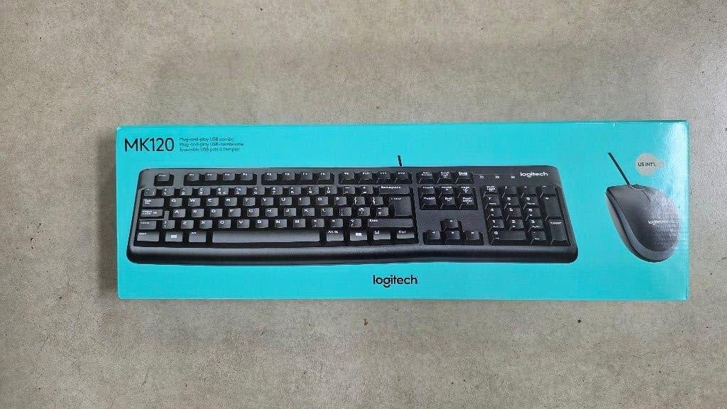 Logitech MK120 Toetsenbord en Muis Set - Bedraad, Ophalen, Logitech, Nieuw, Toetsenbord en muis-set