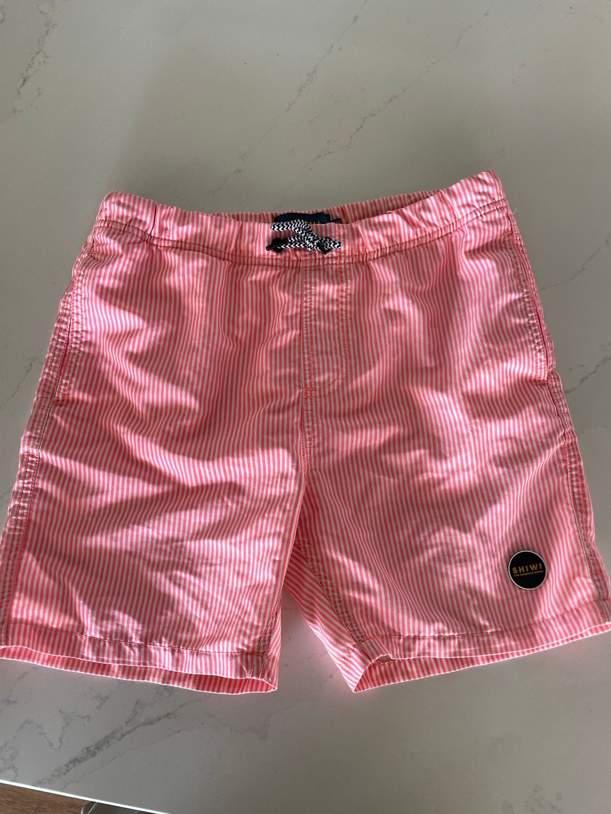 Shiwi Zwembroek Jongen Maat 164 Roze - Oranje Gestreept, Gebruikt, Ophalen of Verzenden, Maat 164, Zwembroek